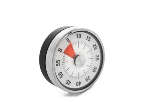  Hendi Analoger Küchentimer – 60 Minuten – Magnetisch – Ø8 x 3 cm 