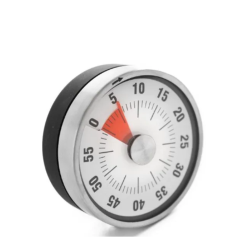 Hendi Analoger Küchentimer – 60 Minuten – Magnetisch – Ø8 x 3 cm 