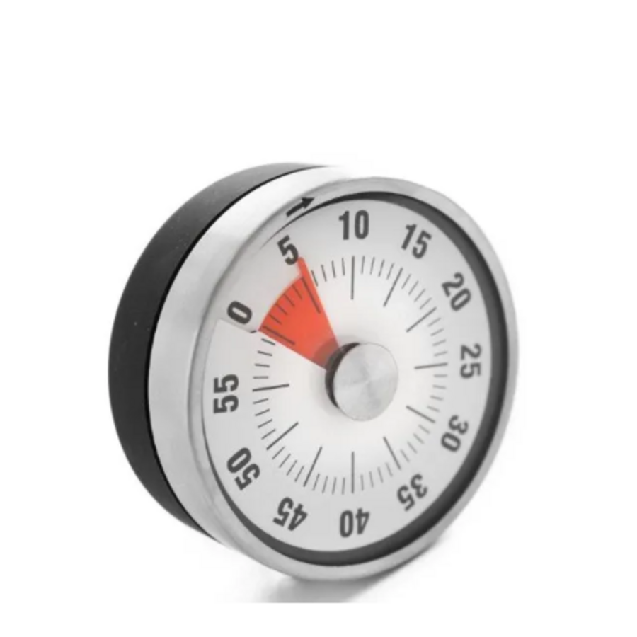 Analoger Küchentimer – 60 Minuten – Magnetisch – Ø8 x 3 cm