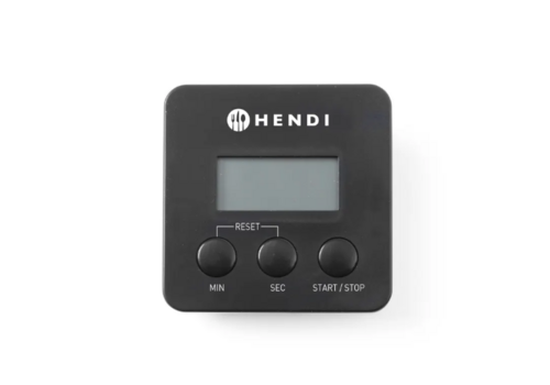  Hendi Digitaler Küchentimer – 99 Min. 59 Sek. – Mit Magnet – 6,7 x 6,7 x 2,5 cm 