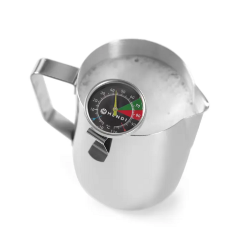  Hendi Melkschuim Thermometer – -10°C tot 110°C – Met Clip – Ø4,4 x 14 cm 