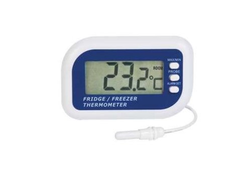  Digital Refrigerator and Freezer Thermometer with Sensor and Alarm 