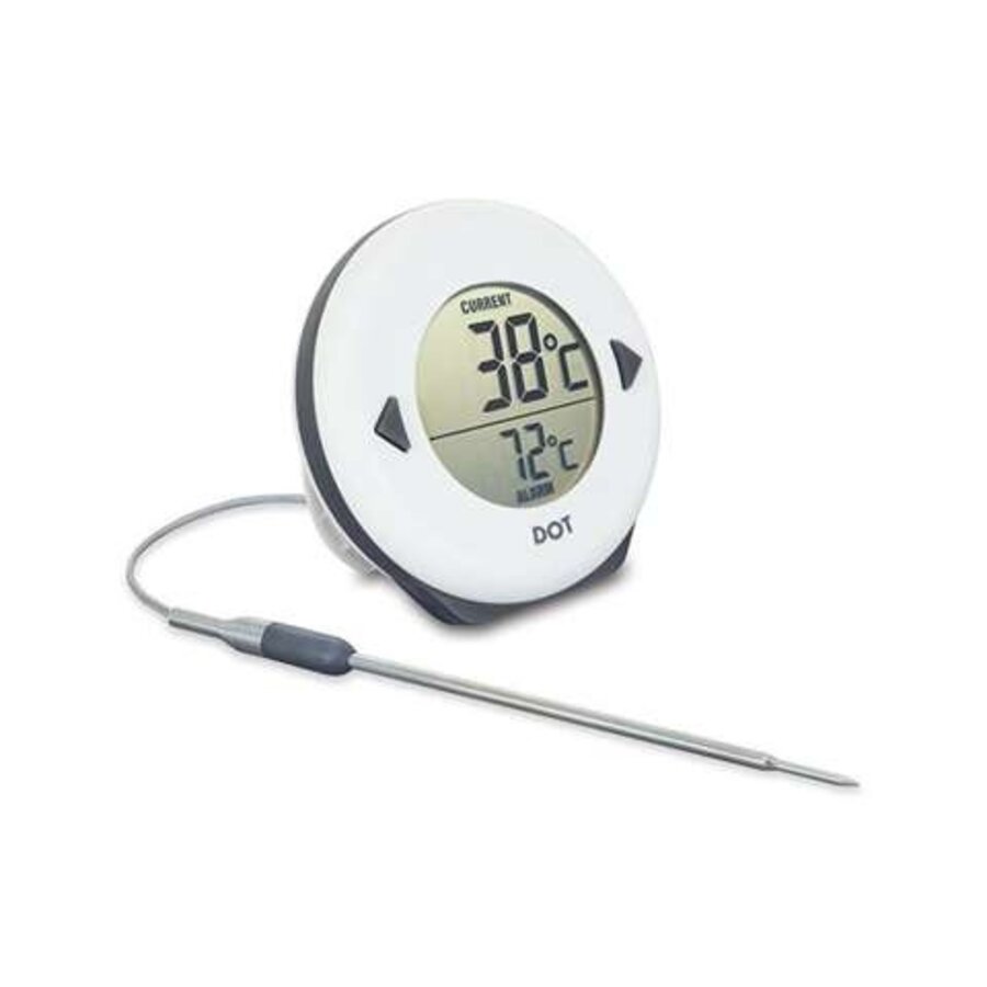 Digital Oven Thermometer with Stainless Steel Penetration Probe and Alarm