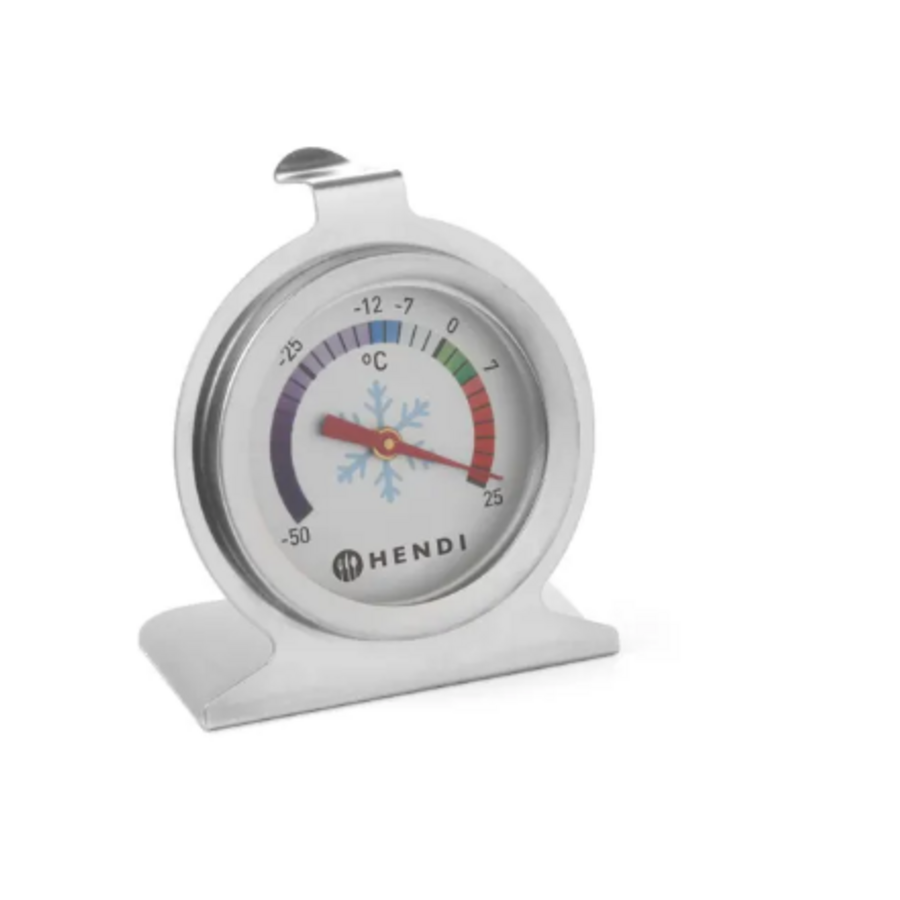 Analoge Koelkast Thermometer – -50°C tot +25°C – RVS – 6 x 4 x 7 cm