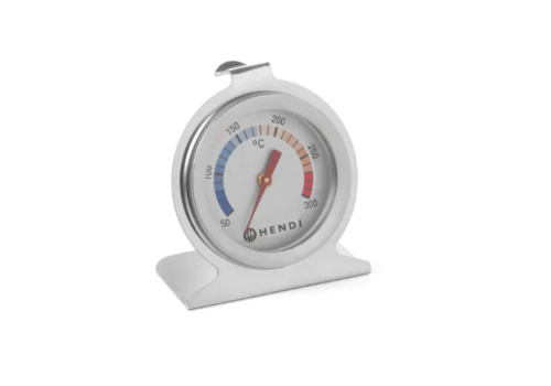  Hendi Thermomètre de four analogique – 50 °C à 300 °C – Acier inoxydable – 6 x 4 x 7 cm 