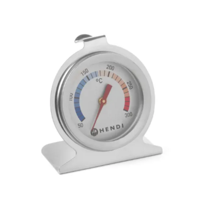 Thermomètre de four analogique – 50 °C à 300 °C – Acier inoxydable – 6 x 4 x 7 cm