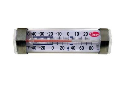  Cooper Atkins Horizontales Kühlschrankthermometer -40 bis 25 °C mit Vergrößerungslinse 