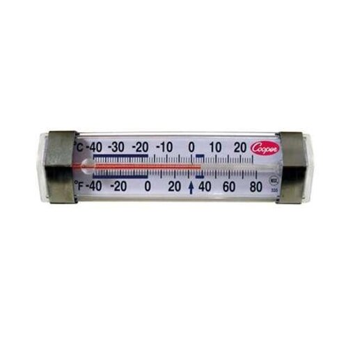  Cooper Atkins Horizontal Refrigerator Thermometer -40 to 25 °C with Magnifying Lens 