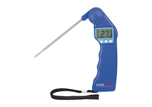  Hygiplas EasyTemp Digitale Thermometer Blauw – -50°C tot +300°C – 16 x 5,5 x 2 cm 