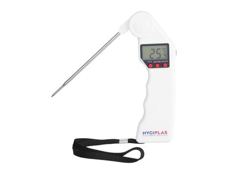  Hygiplas EasyTemp Digital Thermometer White – -50°C to +300°C – Collapsible Probe 