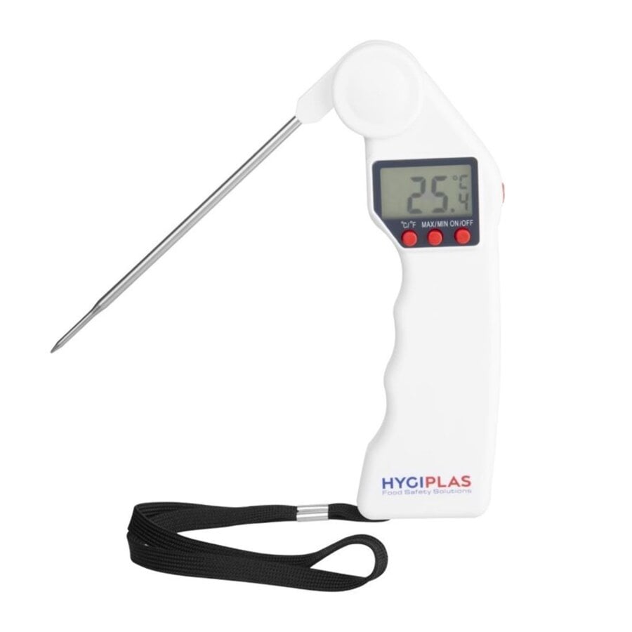 Thermomètre numérique EasyTemp blanc – -50 °C à +300 °C – Sonde pliable