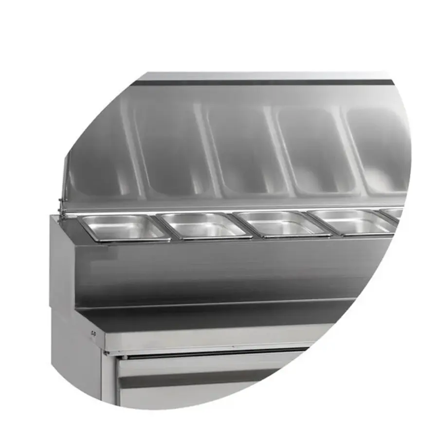 Saladette 429L – 3 Deuren, 9x 1/3 GN, +2°C/+10°C