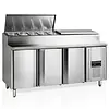 HorecaTraders Saladette 429L – 3 Deuren, 9x 1/3 GN, +2°C/+10°C
