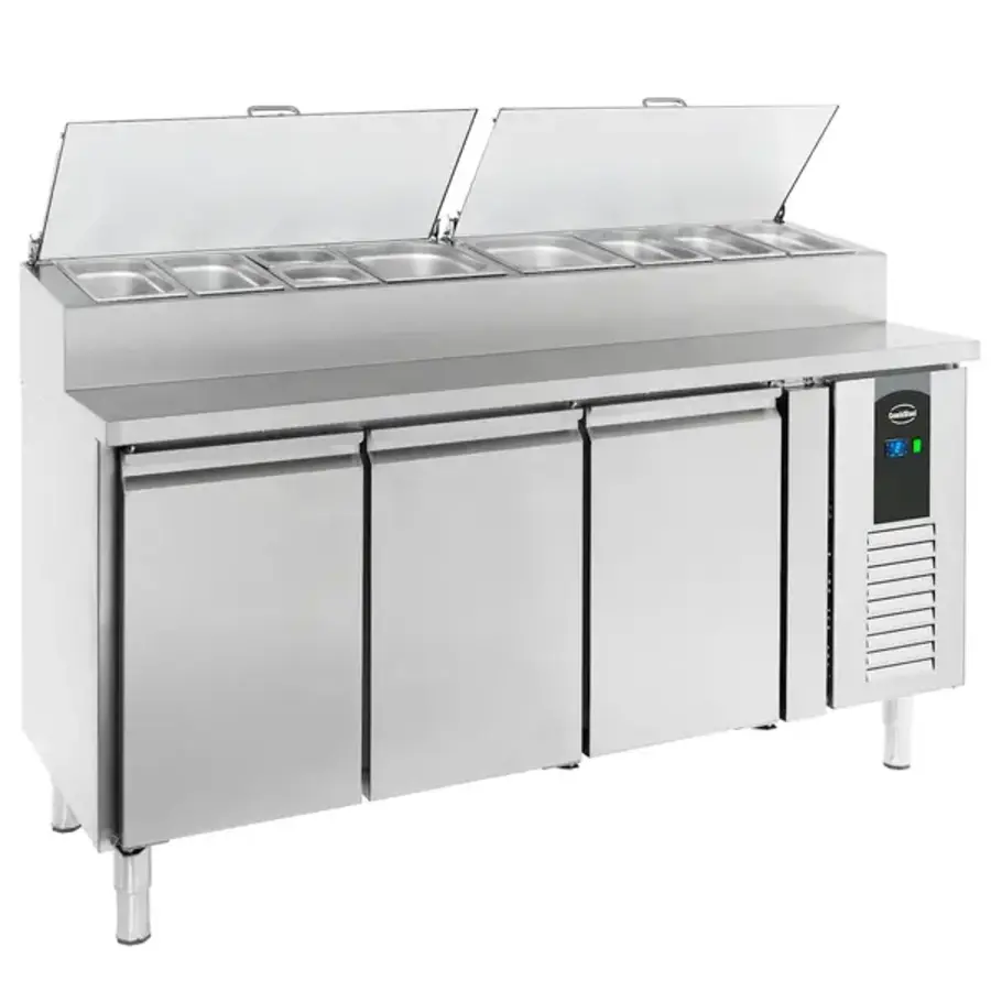 Saladette Standard Line 400L – 3 Deuren, 8x 1/3 GN, +2°C/+8°C