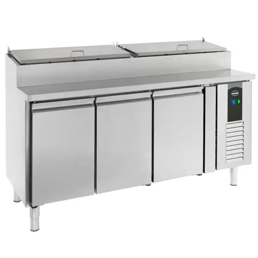 Saladette Standard Line 400L – 3 Türen, 8 x 1/3 GN, +2°C/+8°C