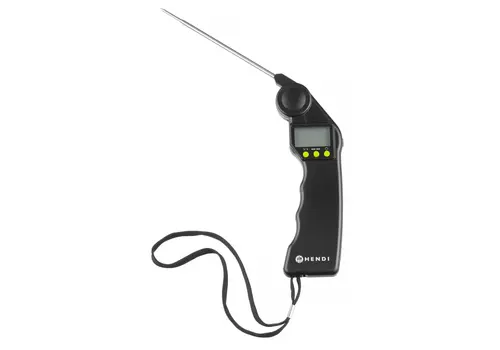  Hendi Digitales Thermometer mit klappbarer Sonde – -50 °C bis 300 °C – 16 x 5,5 x 2 cm 