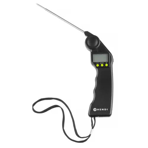  Hendi Thermomètre numérique avec sonde pliable – -50 °C à 300 °C – 16 x 5,5 x 2 cm 