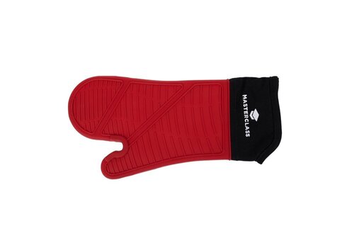  HorecaTraders Silikon-Ofenhandschuh mit Baumwoll-Innenfutter – hitzebeständig bis 250 °C 