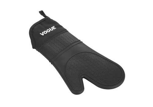  HorecaTraders Silikon-Ofenhandschuh mit Schutzhülle | Rutschfester Griff | Hitzebeständig | Wasserdicht 