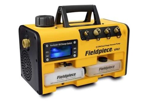  FieldPiece Pompe à vide RunQuick VP67 – 6 CFM – 170 l/min – 20,1 x 29,6 x 40,6 cm 