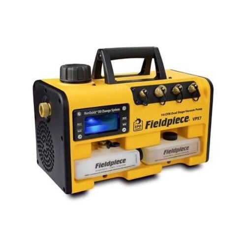 FieldPiece Pompe à vide RunQuick VPX7 – 10 CFM – 280 l/min – 20,1 x 29,6 x 40,6 cm 