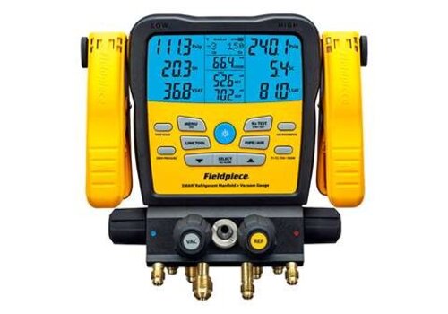  FieldPiece Draadloze 4-Weg Manifold met Micronmeter en 300 Meter Bereik 