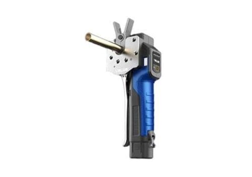  HorecaTraders Electric Cordless Flare Tool Set VET-19Li – 5 Metric Jaws – 6 to 18 mm – 25.6 x 10.1 x 10 cm 