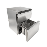 Stainless Steel Tabletop Refrigerator | 2 drawers | 101 liters | 600 × 605 × 810 mm