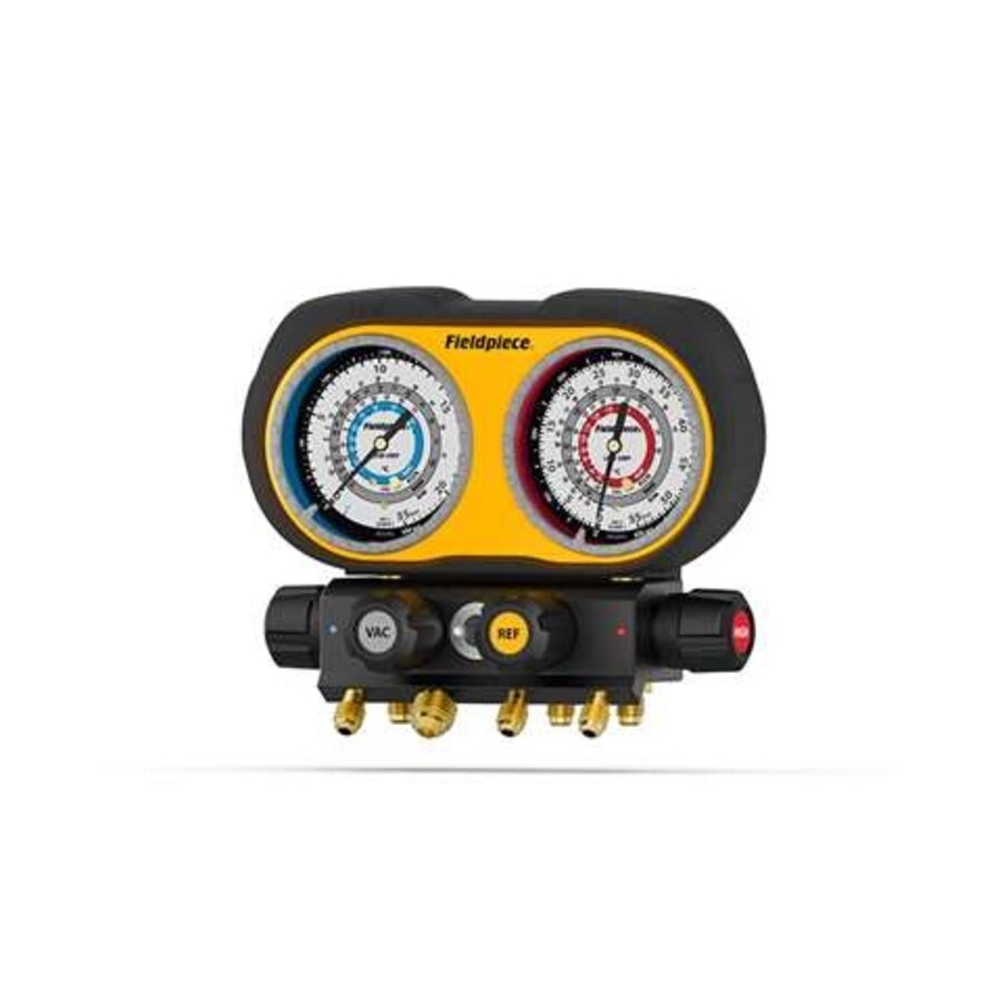Analoge 4-weg manifold | A3-koelmiddelen R290/R600/R1270/R600a | Drukbereik 0–55 bar | FPI-0121-000