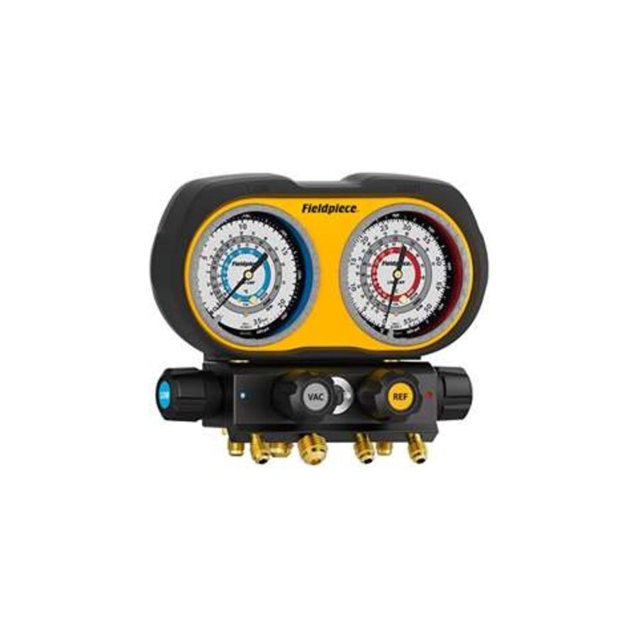 Collecteur analogique 4 voies | Fluides frigorigènes A3 R290/R600/R1270/R600a | Plage de pression 0–55 bar | FPI-0121-000