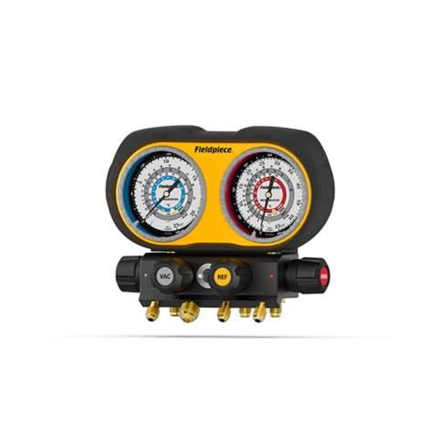 Collecteur analogique 4 voies | R134a/R407C/R404A/R448A | Plage de pression jusqu'à 55 bar | GS434C / FPI-0131-000