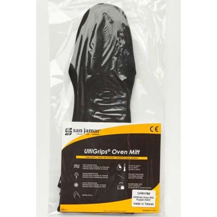 Hitte- en vriesbestendige handschoen | Neopreen | 432 mm | -78°C tot +260°C | Zwart