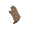 HorecaTraders Hitzebeständiger Ofenhandschuh | 432 mm | Bis +232 °C | Baumwolle | Schwer entflammbar | Beige