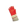 HorecaTraders Freezer Glove | PVC Rubber | Down to -17°C | Orange/White | Wrist Protection