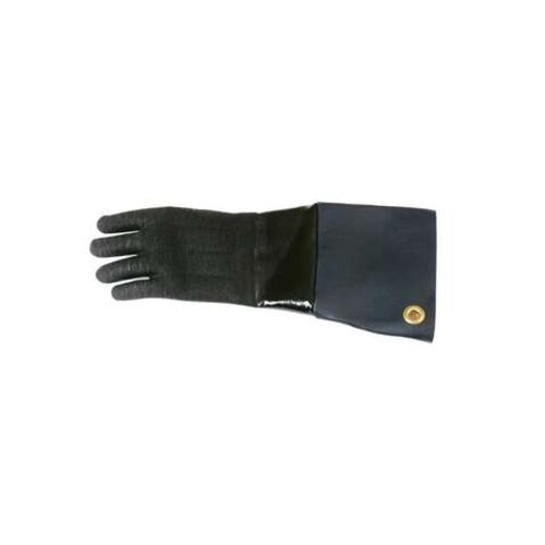  HorecaTraders Hittebestendige handschoen | Neopreen | 432 mm | Tot +260°C | Zwart | Handwas 
