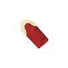HorecaTraders Heat-resistant oven mitt | 381 mm | Nomex and Kevlar | Up to +537°C | Red/yellow | Machine washable