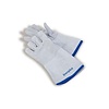 HorecaTraders Ovenhandschoenen | Leder | 360 mm | Hittebestendig tot 300°C | Witgrijs