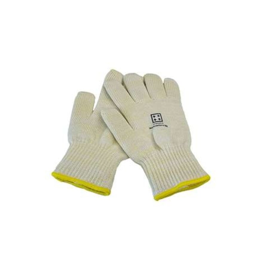 Hittebestendige ovenhandschoenen | Katoen, Nomex en Kevlar | Tot 350°C | Maat 10 | Zandkleur