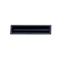 Poignée encastrée en plastique – 13,8 x 3,7 cm – Noir – ABS résistant aux chocs