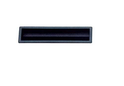 HorecaTraders Poignée encastrée en plastique – 13,8 x 3,7 cm – Noir – ABS résistant aux chocs 