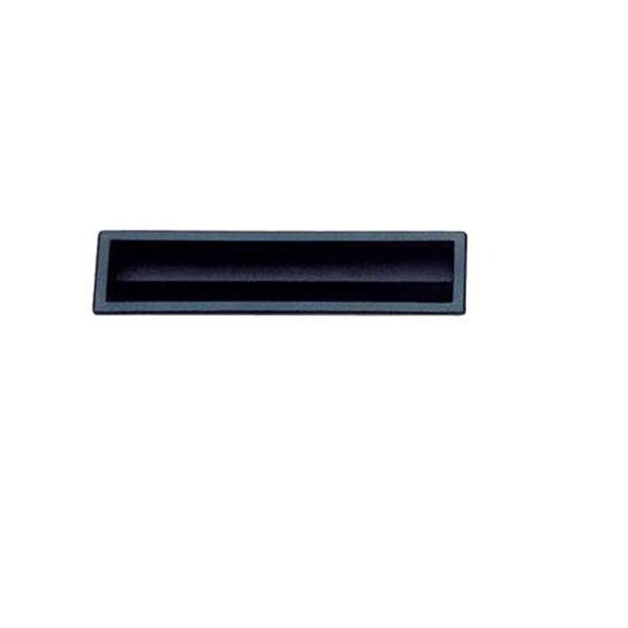 Plastic Recessed Handle – 13.8 x 3.7 cm – Black – Shock-resistant ABS