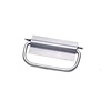 HorecaTraders RVS Handgreep – 8,9 cm – AISI 304 – Rechte Bevestigingsplaat