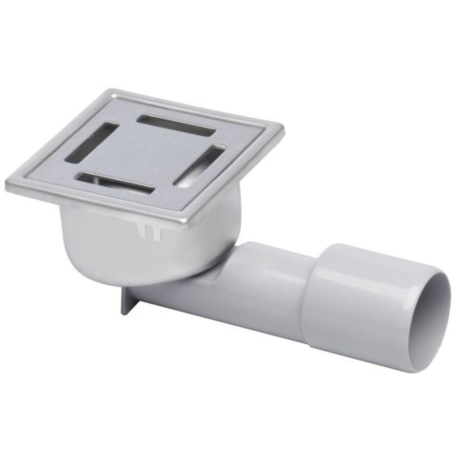 Compact floor drain | 97 × 97 mm | Stainless Steel 304 | 0.40–0.50 l/s