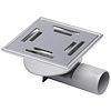 HorecaTraders Compact floor drain | 147 × 147 mm | Stainless Steel 304 | 0.50–0.70 l/s
