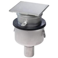 Siphon de sol étanche à l'air | 145 × 145 mm | Acier inoxydable 304 | Ø 50 mm