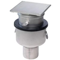 Siphon de sol étanche à l'air | 145 × 145 mm | Acier inoxydable 304 | Ø 75 mm