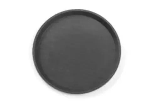  Hendi Rond Antislip Dienblad – Ø 28 x 2 cm – Polypropyleen – Zwart 