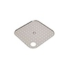 Grille carrée en acier inoxydable 400 x 400 mm