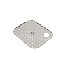 Grille d'insertion en acier inoxydable 500 x 400 mm – Version droite