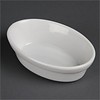 Olympia Plat de service ovale en porcelaine blanche | 6 pièces